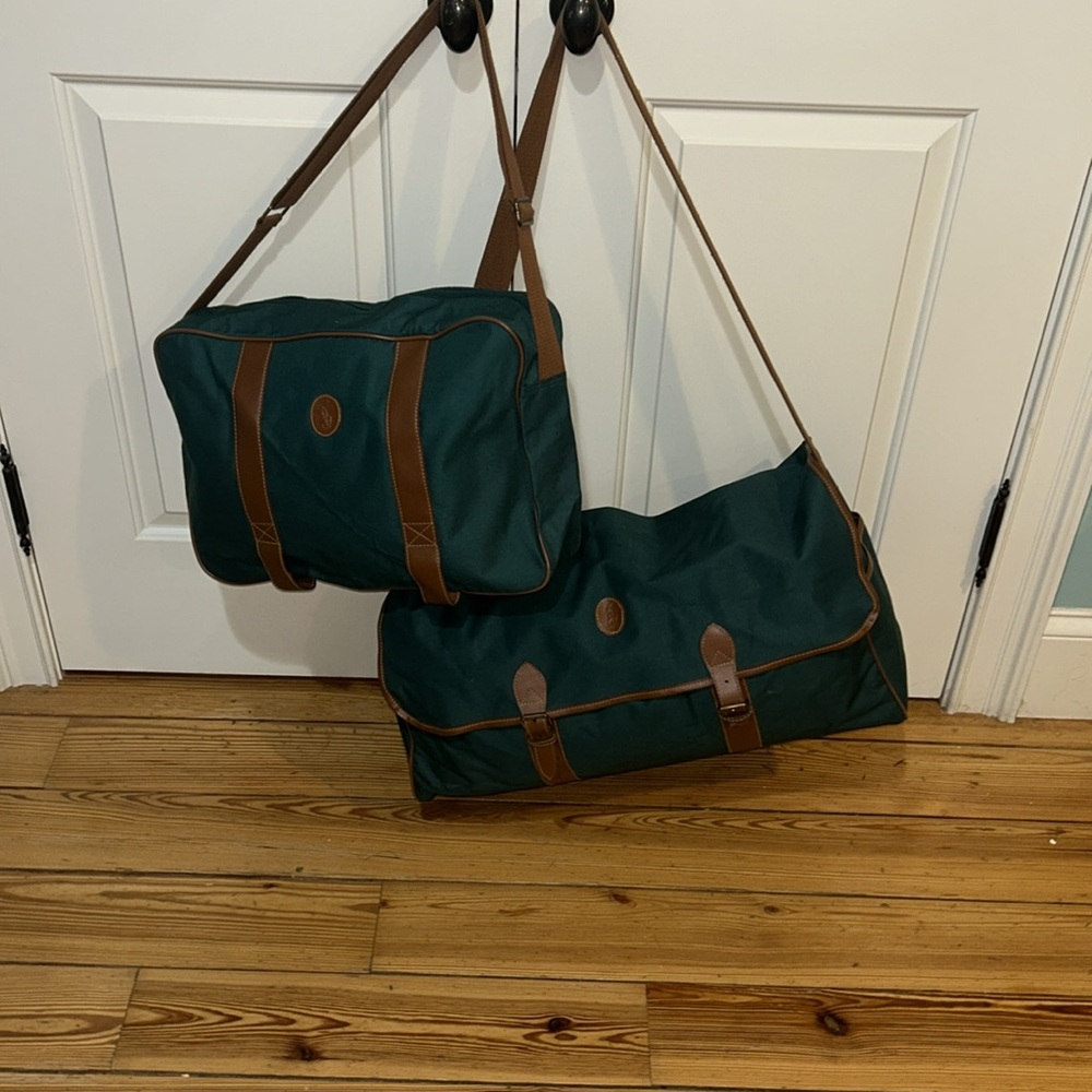 Vintage Polo Duffel Messenger Set